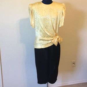 Vintage Silk 1980’s dress in Excellent Condition